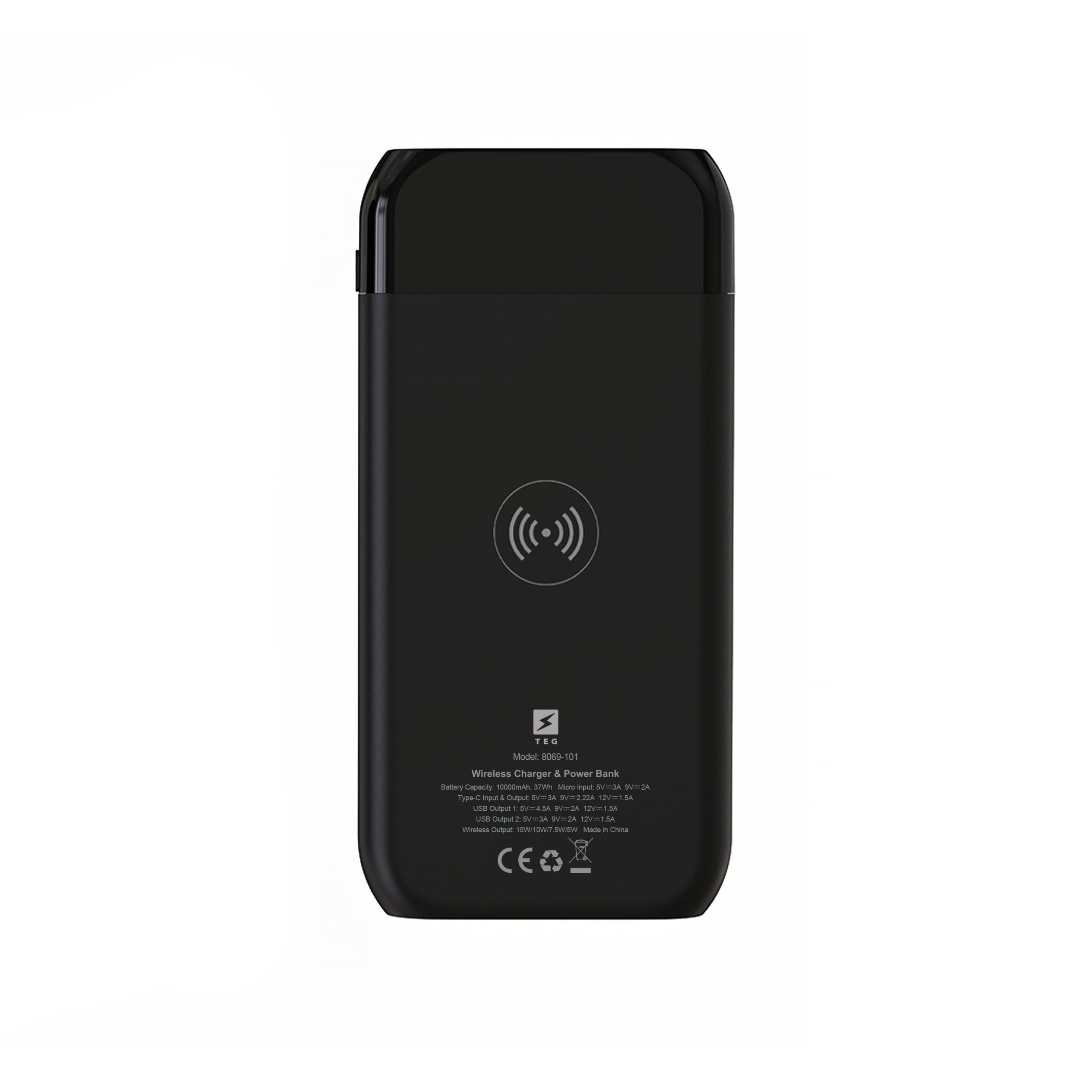 Повербанк з підсвіткою Galaxy 10000 mAh, ТМ TEG 6